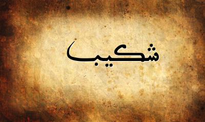 صورة إسم شكيب بخط عربي جميل