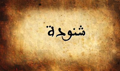 صورة إسم شنودة بخط عربي جميل