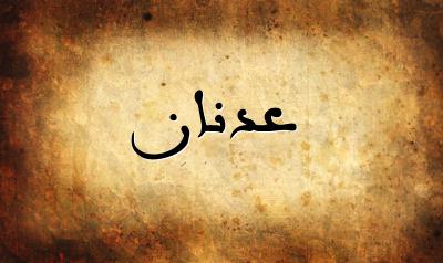 صورة إسم عدنان بخط عربي جميل