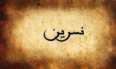 صورة إسم نسرين بخط عربي جميل
